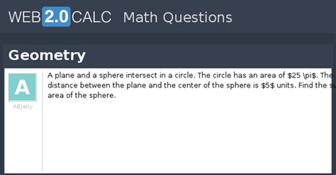 View question - Geometry