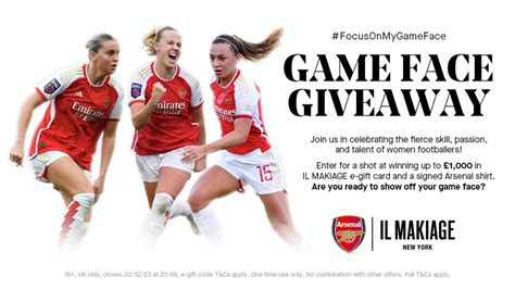 IL MAKIAGE x Arsenal Women’s Game Face Giveaway | Partner promotion ...