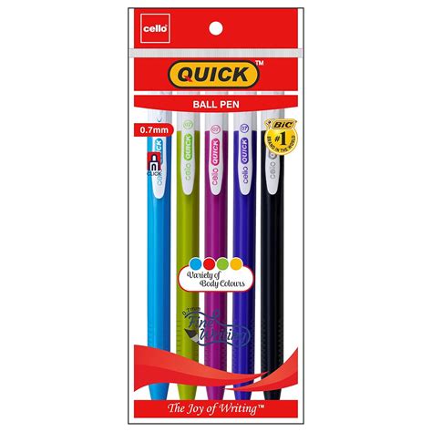 Cello Quick Ballpen - Pack of 200 (Blue - Pouch Packing) : Amazon.in ...