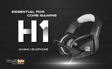 Cosmic Byte H1 Gaming Headphone with Mic for PS5, PC, Laptops, Mobile ...
