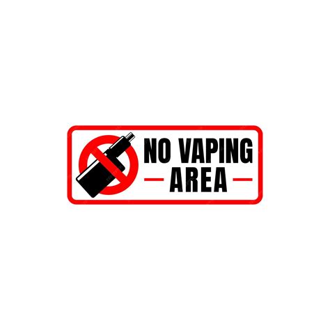 Kein Vaping-Bereich-Schild Verbotsschild Vaping-Vektor-Illustration ...