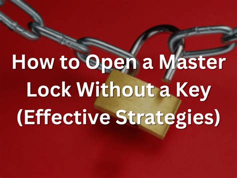 Image result for Unlock Master Lock without Code