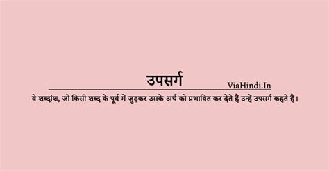 Upsarg in Hindi - उपसर्ग के भेद, अर्थ एवं उदाहरण (Examples)