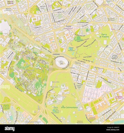 Location map for the Colosseum, Rome, Italy Stock Vector Image & Art ...