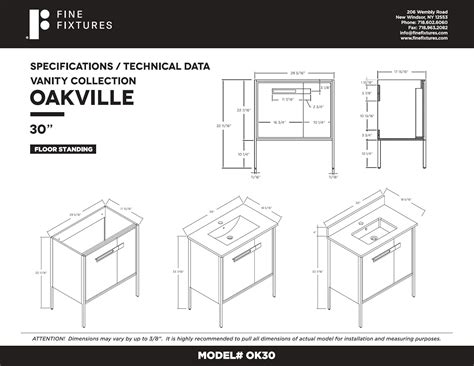 Buy Fine Fixtures Oakville 30 in. W x 18 in. D x 33 in. H Bathroom ...