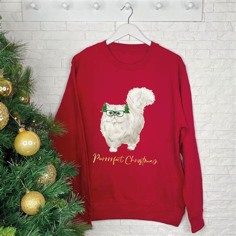 Purrrfect Cat Christmas Jumper By Lovetree Design