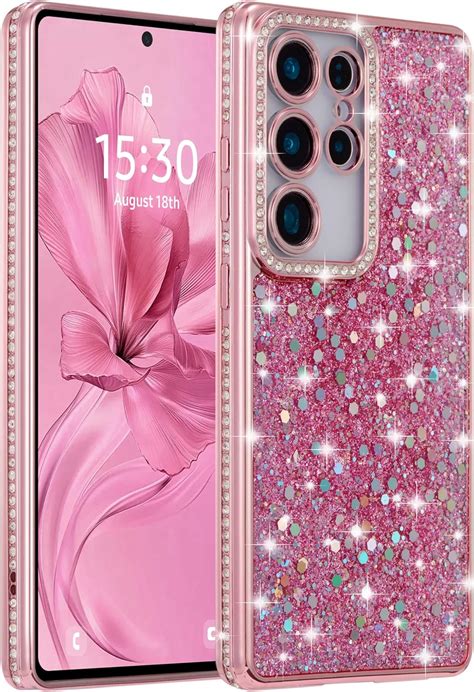Amazon.com: FABSPARK Case for Samsung Galaxy S25 Plus,Glitter Crystal ...