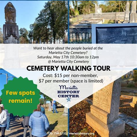 Cemetery Walking Tour- May 17th, Marietta City Cemetery, 17 May 2025 ...