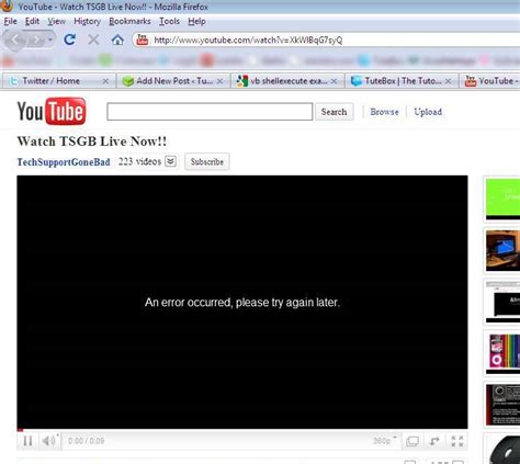Image result for YouTube Error Message