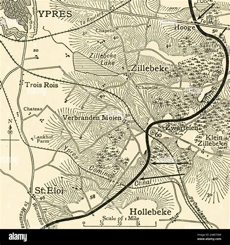 Trench map world war i map hi-res stock photography and images - Alamy