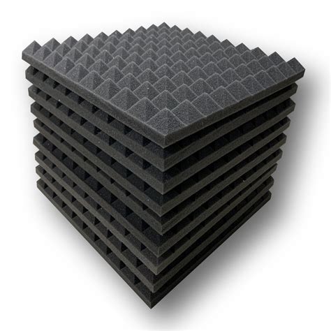 FREQNCY® Pyramid Acoustic Foam | 12"x12"x1" | Pro Charcoal – MMT Acoustix