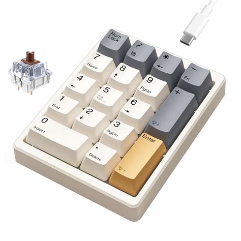 Amazon.in: Buy Kisnt Mechanical Number Pad,Hot Swappable Numpad Wired ...