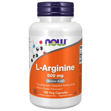 Now Foods L- Arginine 500 mg- 100 Capsules – Anandit Nutrition