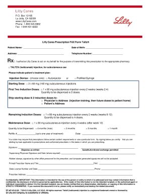 Lilly Cares Form: Complete with ease | airSlate SignNow