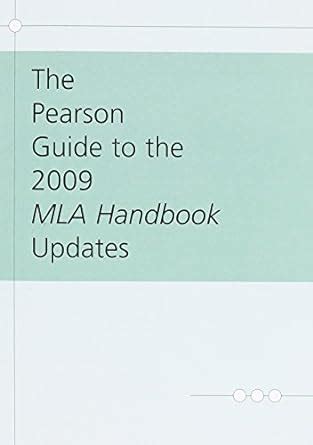 Buy Pearson Guide to the 2009 MLA Handbook Updates Book Online at Low ...