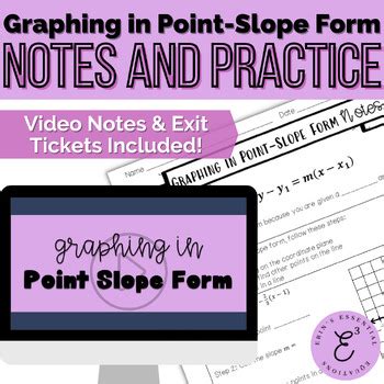 Graphing Using Point-Slope Form 的图像结果