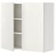 ENHET wall cb w 2 shlvs/doors, white, 80x32x75 cm (311/2x125/8x291/2 ...
