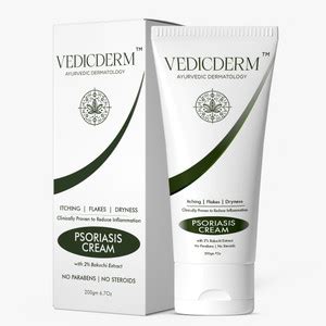 Vedicderm Psoriasis & Eczema Cream - All Natural | Relieves Itching ...