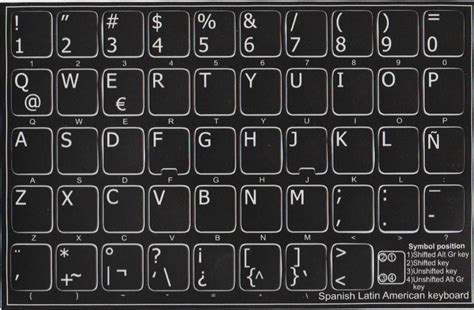 Amazon.com: PATIKIL Spanish Keyboard Layout Stickers, 2 Pack Universal ...