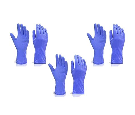 Tools-4-All Premier Rubber Hand Gloves Set of 6-Pieces (Yellow ...