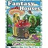 Buy Color By Number Fantasy Houses Coloring Book For Adults: Quirky ...