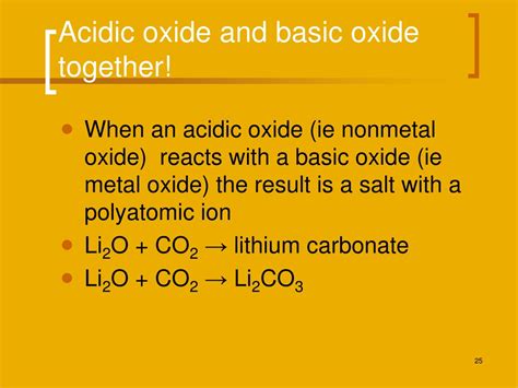 Image result for Basic Oxide Reactions