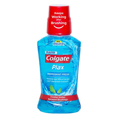 Buy Colgate Plax Peppermint Fresh Mouthwash, 250 ml | 19 Minutes ...