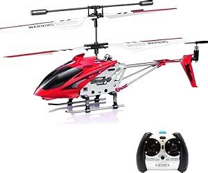 3.5-Channel Remote Control Helicopter with Gyro, 76 cm, Red and Silver ...