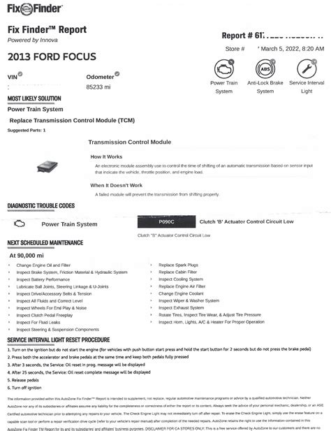Error Code P090c 的图像结果