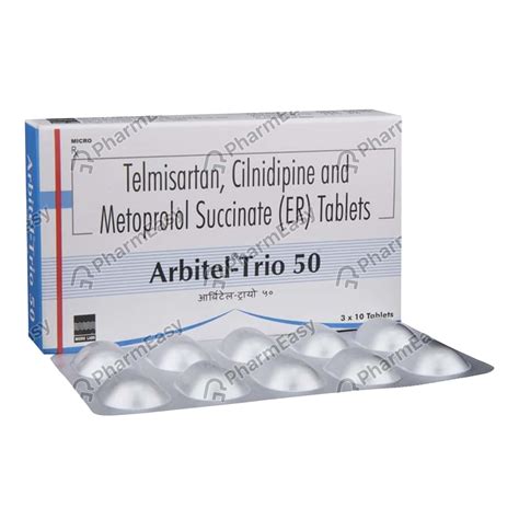 Buy Arbitel Trio 50mg Strip Of 10 Tablets Online at Flat 15% OFF ...