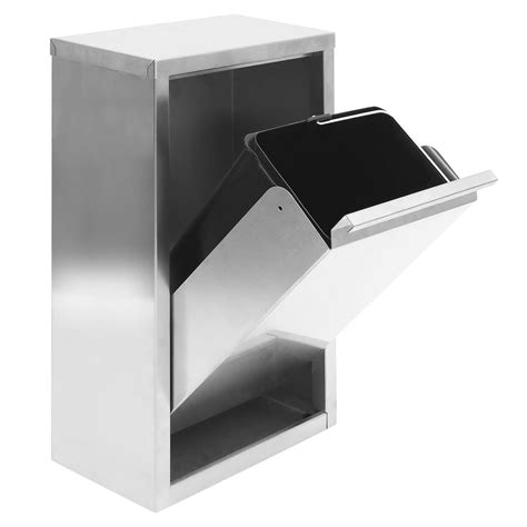 Amazon.com: Courtco Tilt Out Trash Cabinet, Premium Stainless Steel ...