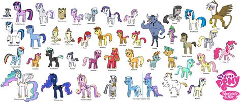 My Little Pony Friendship is Magic All Characters by Mighty355 on ...