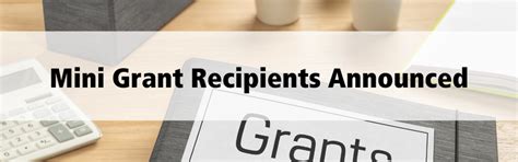 Mini Grant Recipients Announced
