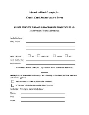 Fillable Online International Food Concepts, Inc. Fax Email Print ...