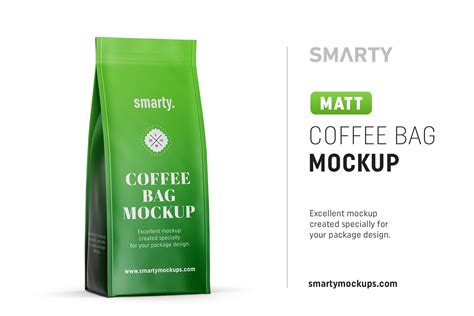 Matt coffee bag mockup – MasterBundles