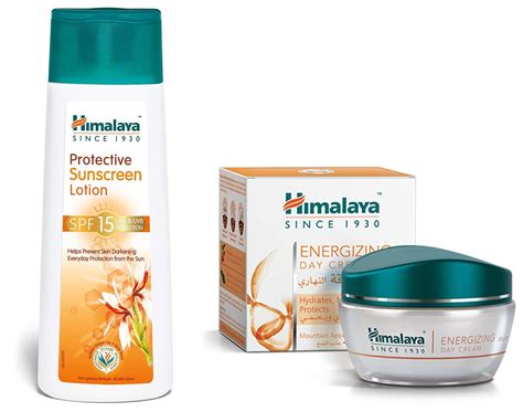 Himalaya Clear Complexion Day Cream, 50g & Herbals Protective Sunscreen ...