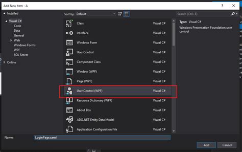 Image result for WPF User Control