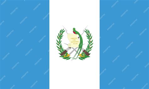 Premium Vector | The official flag of Guatemala in Northern America The guatemala the national flag