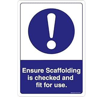 Check for Safety Before Using Scaffolding, (SS212-A3PC-05), Material ...