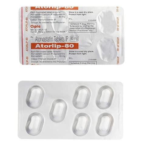 Atorlip-80 - Strip of 10 Tablets : Amazon.in: Health & Personal Care