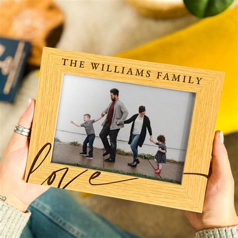 Family Photo Frame Personalised Mothers Day Gift By Secret Creation