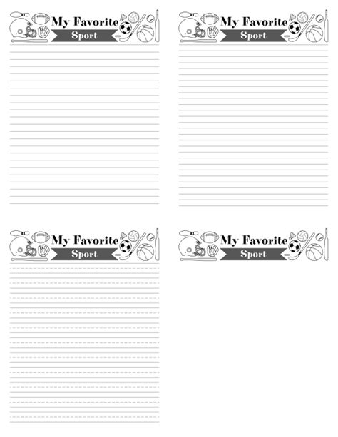 My Favorite Sport Worksheet 的图像结果