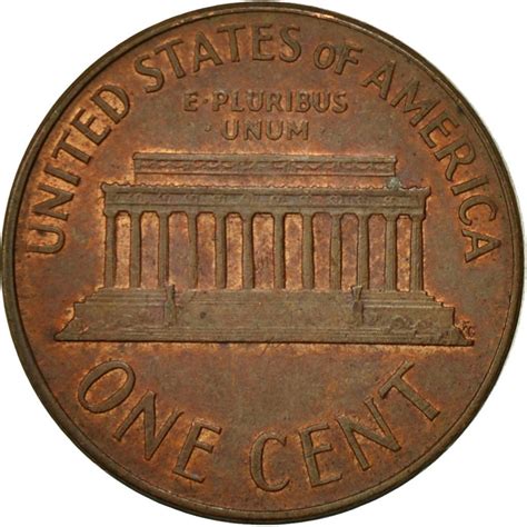 One Cent 1966 Lincoln Memorial, Coin from United States - Online Coin Club