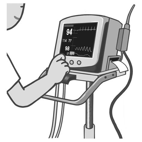 心電図モニターを操作する看護師のイラスト🎨【フリー素材】｜看護roo![カンゴルー]