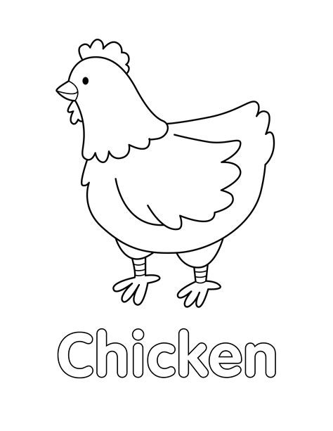 Chicken coloring pages – Artofit
