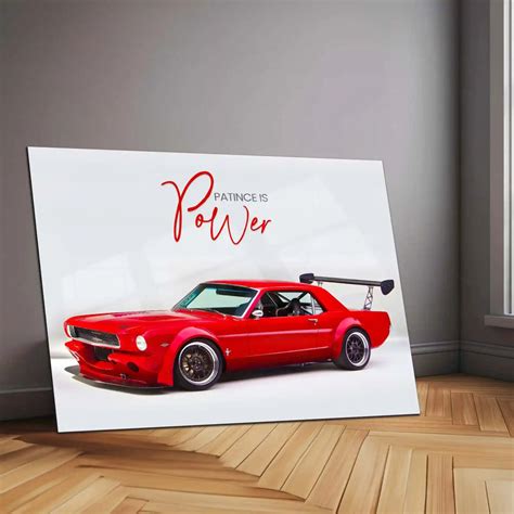 Patience is Power – Ford Mustang Fastback Metal Frame | Vintage Muscle ...