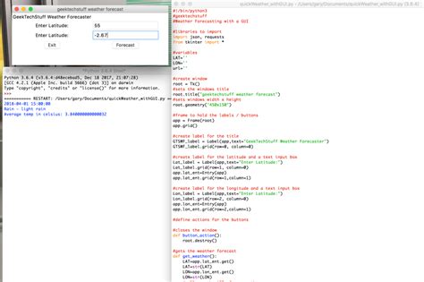 Image result for Weather GUI Python
