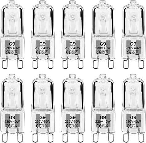 Lamkrtlp G9 Halogen Light Bulbs 40W, G9 Dimmable Capsule Bulbs, Warm ...