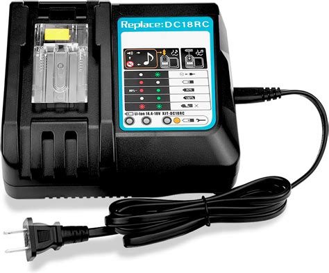 Powilling 18V Replacement DC18RC Battery Charger for Makita 14.4V-18V ...