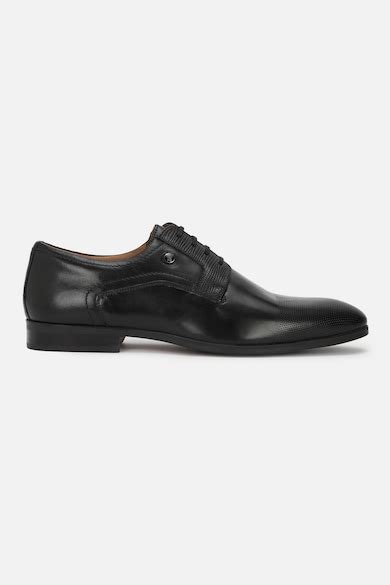 Louis Philippe Formal Shoes, Men Black Leather Lace Up Shoes for ...